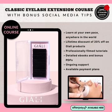 Online Classic Eyelash Extension Course (with BONUS Social Media Tips) - Giali Lashes